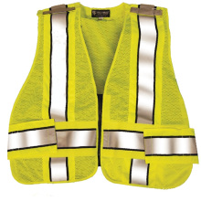 Safety Vest in 100%Polyester Knitting Fabric with High Luster Refplective Tape